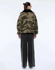Ena Pelly Winnie Quarter Zip Camo