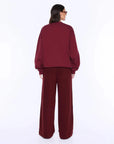 Ena Pelly Mila Oversized Sweater Burgundy