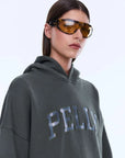 Ena Pelly Cassie Oversized Hoodie Washed Olive