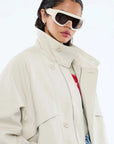 Ena Pelly Zadie Bomber Jacket Sand