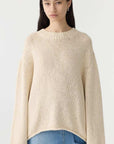 Bassike Textured Cotton Linen Knit Natural