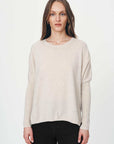 Rowie Enzo Merino Knit Jumper Oat Marle