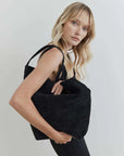 La Tribe Everyday XL Suede Bag Black