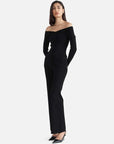 Ena Pelly Evie Luxe Knit Long Sleeve Top Black
