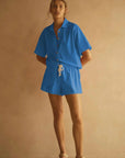 Aur Ocea Fiordaliso Scallop Drawstring Short