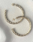 Misuzi Fay Hoop Gold Vermeil