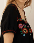 Spell Feliz Mini Dress Woodland Black