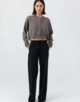St Agni Cashmere Relaxed Cropped Cardigan Doe
