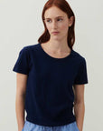 American Vintage Gamipy T Shirt Crew Neck Navy