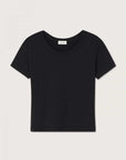 American Vintage Gamipy T Shirt Short Sleeve Crew Neck Black
