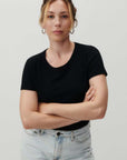 American Vintage Gamipy T Shirt Short Sleeve Crew Neck Black