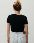 American Vintage Gamipy T Shirt Short Sleeve Crew Neck Black