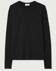 American Vintage Gamipy T Shirt Long Sleeve Crew Neck Black