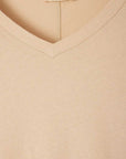 American Vintage Gamipy T Shirt Short Sleeve V Neck Desert