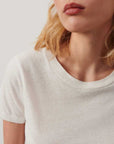 American Vintage Gamipy Short Sleeve Round Neck Tee White