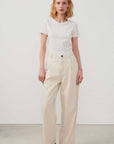 American Vintage Gamipy Short Sleeve Round Neck Tee White