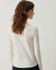 American Vintage Gamipy Long Sleeve Crew Neck Tee White