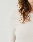 American Vintage Gamipy Long Sleeve Crew Neck Tee White