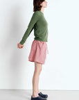 American Vintage Gamipy Long Sleeve T Shirt Crew Neck Basil
