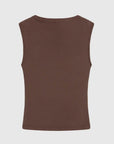 St Agni Organic Cotton Ballerina Top Fudge