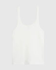 St Agni Soft Jersey Slim Scoop Tank White