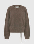 St Agni Wool Crew Neck Jumper Taupe Melange