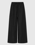 St Agni Cotton Hybrid Wide Leg Pants Black