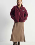 American Vintage Hoktown Jacket Burgundy Melange