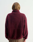 American Vintage Hoktown Jacket Burgundy Melange