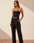 Shona Joy Irena Low Rise Slouched Pant Black