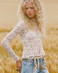 Spell Juliette Lace Top Vintage Cream
