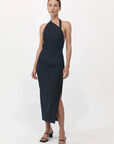 St. Agni Husdon Midi Dress Black
