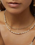 Arms of Eve Lucia Pearl Necklace Gold