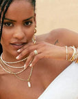 Arms of Eve Lucia Pearl Necklace Gold