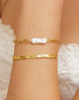 Arms of Eve Danielle Gold Pearl Bracelet