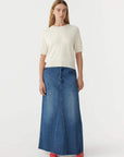 Bassike Wool Cashmere T/Shirt Knit Winter White.