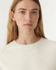 Bassike Wool Cashmere T/Shirt Knit Winter White.