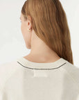 Bassike Wool Cashmere T/Shirt Knit Winter White.