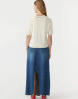 Bassike Wool Cashmere T/Shirt Knit Winter White.