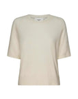 Bassike Wool Cashmere T/Shirt Knit Winter White.