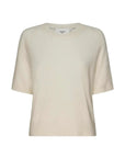 Bassike Wool Cashmere T/Shirt Knit Winter White.