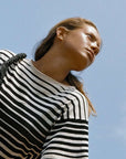 Zulu and Zephyr Ramie Cotton Knit Mini Dress Ombre Stripe