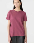 Bassike Classic T Shirt Faded Plum