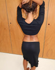 In Your Twenties The Margot Skirt Noir