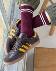 Le Bon Shoppe Girlfriend Socks Maroon