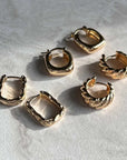 Misuzi Elsa Hoop Gold Vermeil