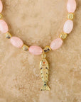 Indigo and Wolfe Goia Rose Necklace