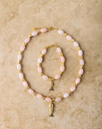 Indigo and Wolfe Goia Rose Necklace