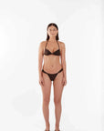 About Rose Willow Gathered Bikini Brief Chocolate