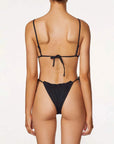Its Now Cool The Frill Tri Top Black Rib
